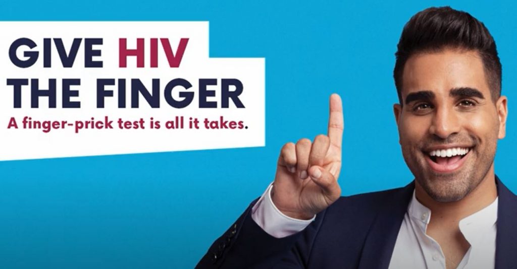 Give HIV the finger